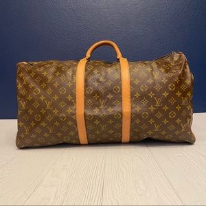 Vintage Louis Vuitton LV Keepall 55 Travel Tote Duffel Bag